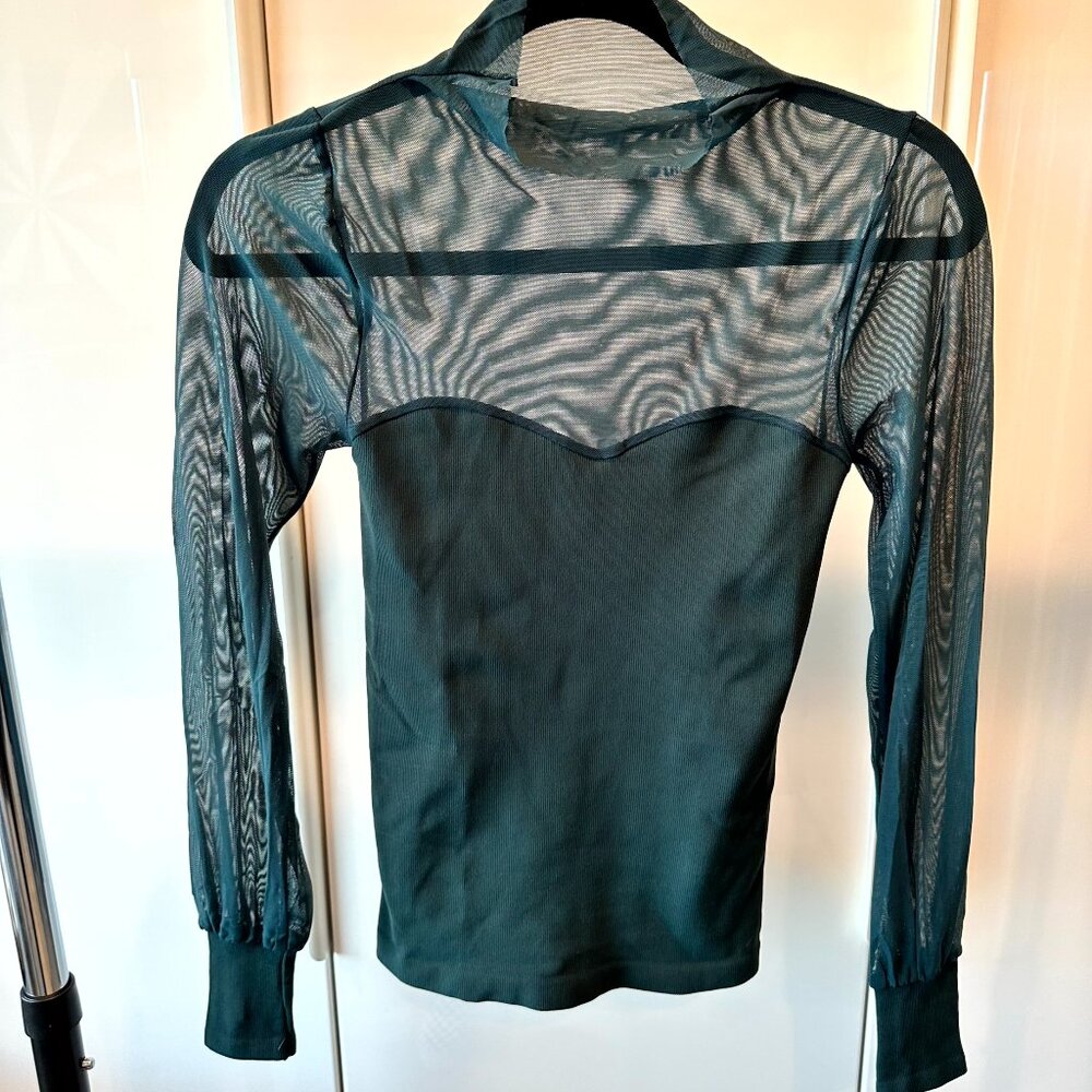 NWOT - Free People Intimately - Dark Teal Green Long Sleeve Top - Size M/L